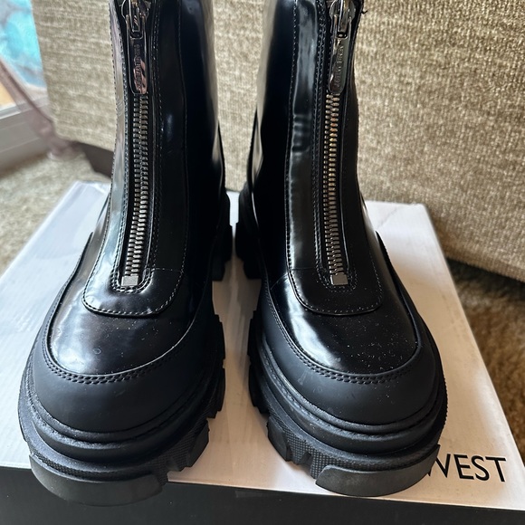 Nine West Women's wnCuz3 Platform LifeStyle Ankle Boots size 8.5 - Picture 6 of 8